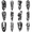 3A, variant on 12 Realistic Temporary Tattoos, Waterproof Long Lasting Body Stickers Jesus Zeus Pharaoh Adult Men Women Tattoo Stickers Arm Forearm Thigh