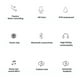 thumbnail image 3 of Matsuzay Estéreo Inalámbrico Bluetooth 5.0 Auricular Manos libres In-ear Auricular con MicSport Fitness Auricular para Cables de audio/vídeo, 3 of 6