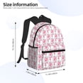 thumbnail image 4 of Wukai Flamingo On Checkered Versatile Backpack:Spacious,Organized,Comfortable,Ideal for Travel and Everyday Use with Multiple Pockets and Padded Straps, 4 of 8