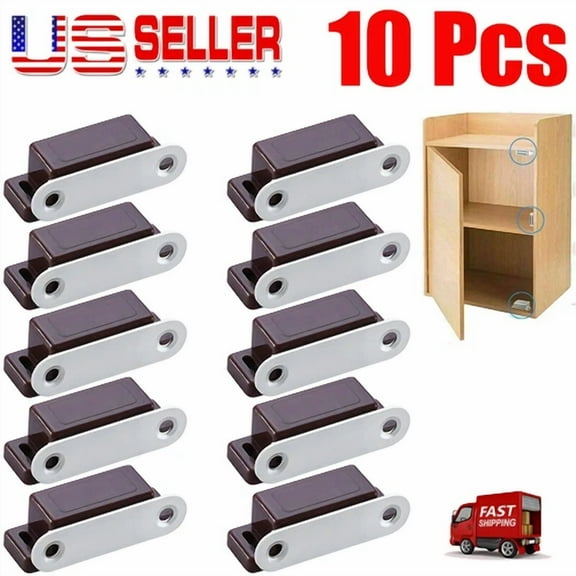 10 Pack Magnetic Cabinet & Door Latch/Catch Closures Kitchen Cabinet Cupboard Us