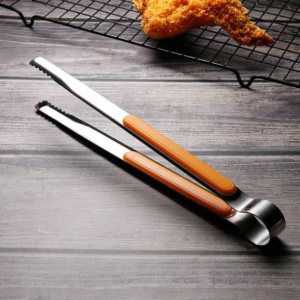 BBQ Stainless Steel 25.5CM Food Clip Barbecue Clip Outdoor Barbecue Clip
