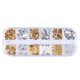 thumbnail image 1 of Soidarity Mujeres Nail Art Studs Niñas Manicura Artesanía Decoración Salón de moda Uña Belleza Decorativa 12 Rejillas Metal con caja Juegos de manicura tipo 7 Soidarity CE014324-07, 1 of 6