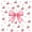 A Pink Red White, variant on Erosebridal Coquette Cherry Bow Twin Quilt Set,Pink Ribbon Cherry Heart Twin Coverlet Set For Girls,2-Piece