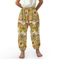 thumbnail image 3 of DISNIMO Hippie Butterfly Harem Pants for Girls Bloomer Harem Pants for Kids Harem Bloomers Long Pants Baggy Girl Sweatpants Size 13-16 Trousers Casual Girls Harem Bloomers Summer Fall Long Pants, 3 of 7