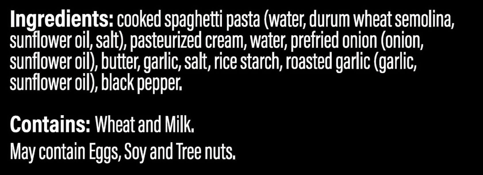 Primel Gastronomie Cream and Pepper Spaghetti Frozen Meal, 16oz