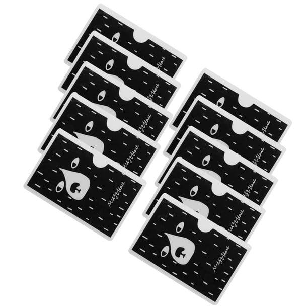 10pcs Titur de Identificación de Plástico Soledad Portatarjetas de la tarjeta