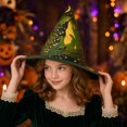 thumbnail image 5 of Halloween Witch Hat | Handcrafted Art Hat, Adult Vintage Cottagecore Halloween Witch Hats, Renaissance Witchy Vibes, 5 of 5