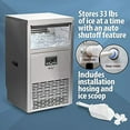 Deco Chef Commercial Ice Maker 99lb Every 24 Hours 33lb Storage