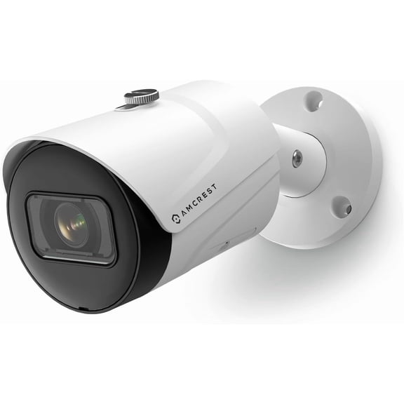 5MP Outdoor POE Camera 2592 x 1944p Bullet IP Security Camera, IP67, 132 Viewing Angle, Human & Vehicle Detection, Tripwire Intrusion, 5-Megapixel, IP5M-B1186EW-AI-V3 (White)