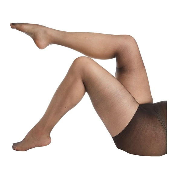 Hanes Curves Women's Ultra Sheer Pantyhose with Control Top Black 1X/2X