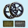thumbnail image 4 of 2 Pcs Roue de Scooter 145mmx30mm PU Roue Silencieuse Patins à Roulettes Chariot Chariot Pièces de Rechange, 4 of 6