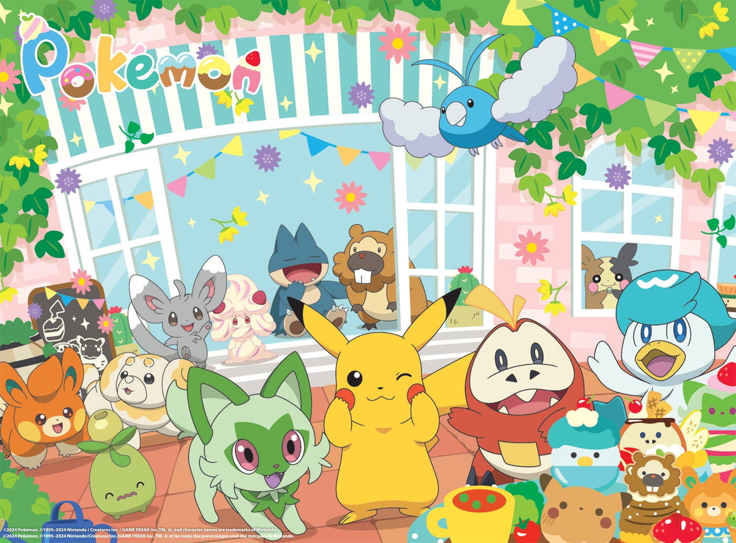 Buffalo Games Pokemon Happy Cafe 1000-Piece Interlocking Jigsaw Puzzle for Adults Ages 14+