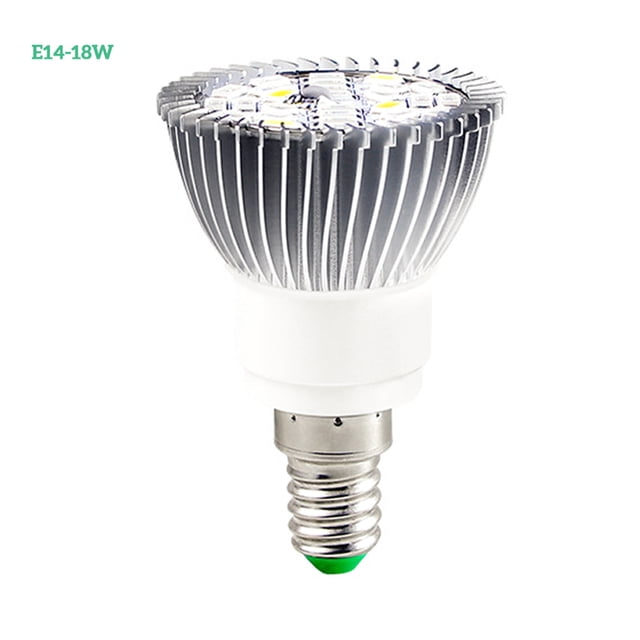 Monstrate Bombilla LED para crecimiento de plantas, planta de interior, jardín, flor, plántulas, invernadero, jardín, luz de plantación, luz de tienda Jardín y Patio E14-18W Monstrate HA003523-01