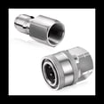 thumbnail image 4 of 8 Piezas NPT 3/8 Pulgadas de Acero Inoxidable Macho Hembra Kit de Conector RáPido Adaptadores de Lavadora a PresióN (Rosca Interna y Externa), 4 of 5