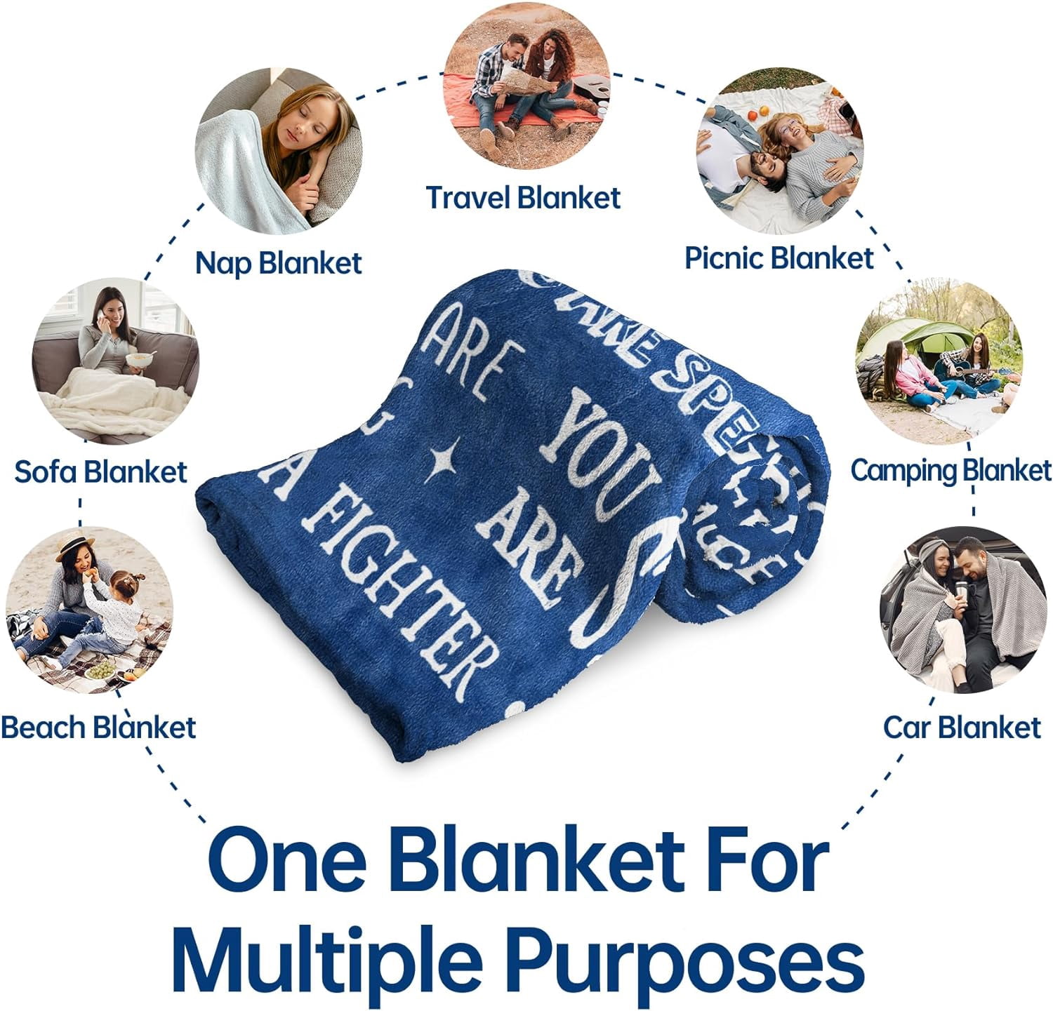 SteadStyle Blanket Gifts for Women or Men Get Well Blanket Inspirational Gifts for Her Him Feel Better After Surgery Present Thinking of You Gift for Mom Friend Sister Coworker 60'' x 50''