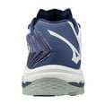 thumbnail image 6 of Mizuno Wave Lightning Z5 Women's Volleyball Shoe, Size 7.5, White-Navy (0051), 6 of 7