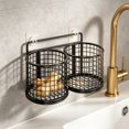 thumbnail image 4 of No Drill Wall Mounted Storage Rack, Kitchen Ginger Garlic Storage Basket, Household Spice Jar Organizer, No Drill Wall Mounted Storage Rack, 4 of 7