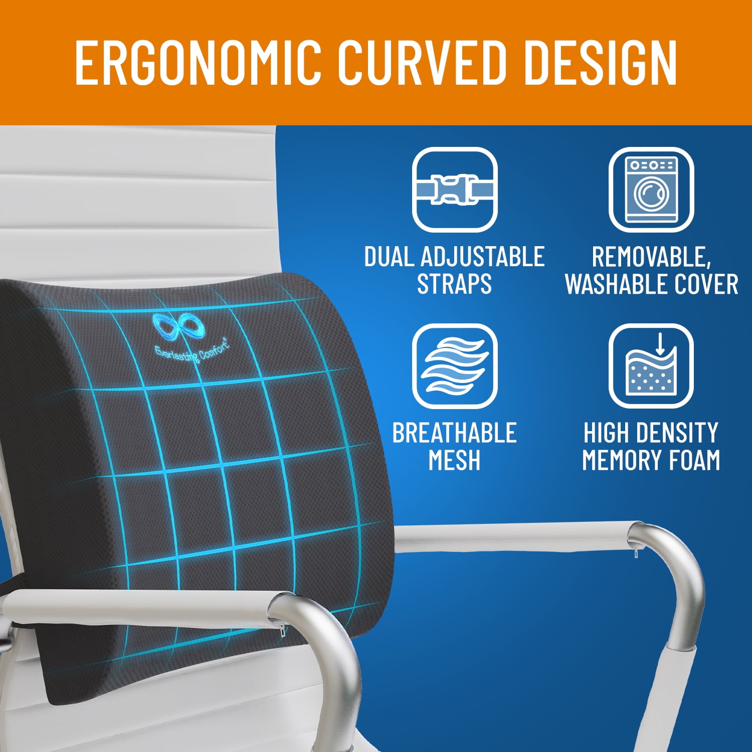 How a Memory Foam Seat Cushion for Your Office Chair Will Lower Back P –  Everlasting Comfort