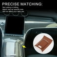 thumbnail image 3 of Unique Bargains Center Console Panel Faux Leather Sticker for Mercedes-Benz GLC Class X254 2023-2024 Central Control Gear Shift Panel Cover Interior Trim Brown 1 Set, 3 of 6