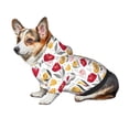 thumbnail image 7 of Fotbe Tulips Flowers Print Small Dog Sweater Hoodies Pet Grey Hooded Soft Fleece Sweatshirts with Pocket Fall Winter Puppy Cat Sweaters Warm Clothes-Medium, 7 of 7