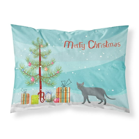 Raas Cat Merry Christmas Fabric Standard Pillowcase CK4689PILLOWCASE