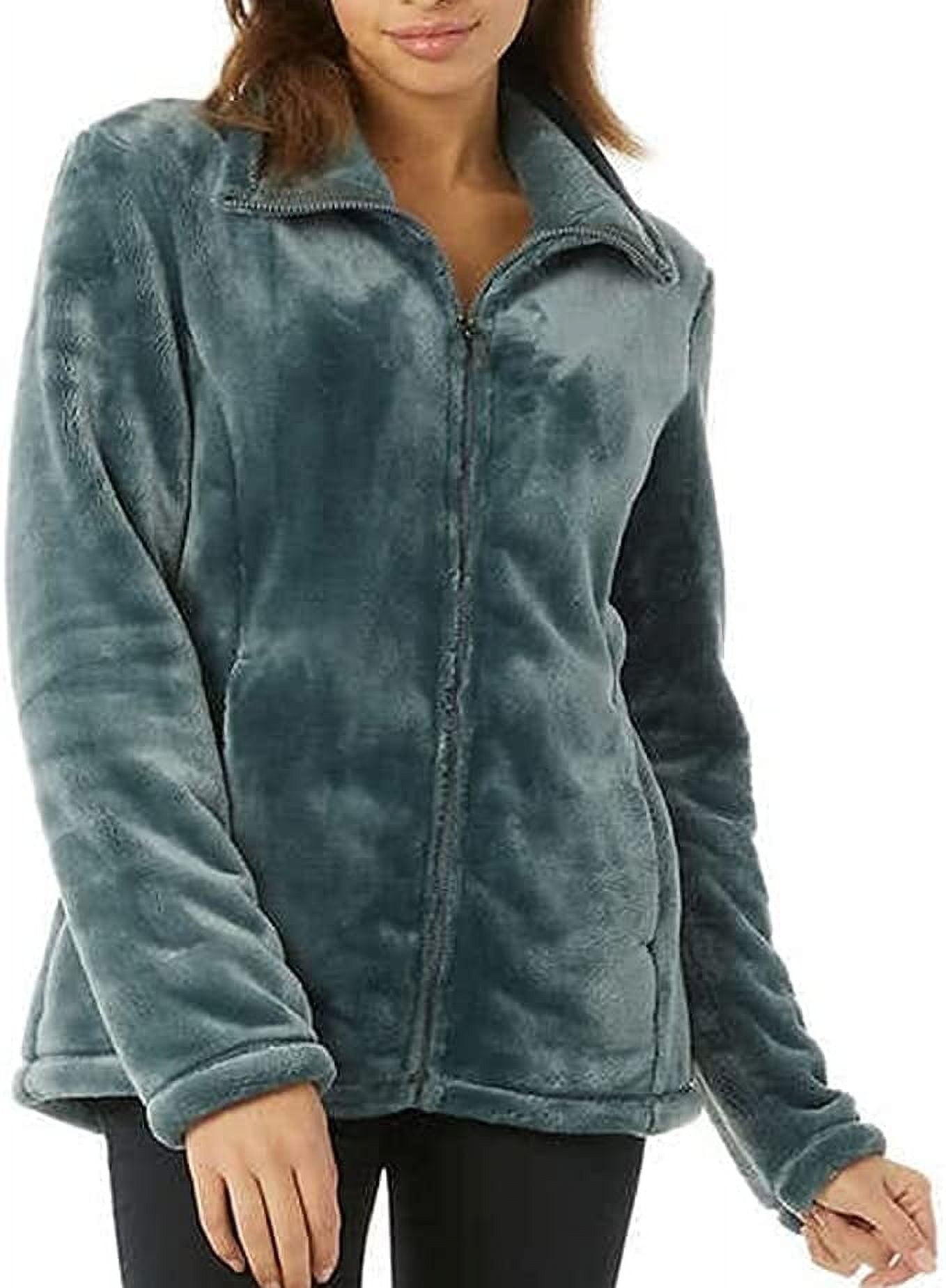 32 Degrees Women's Soft & Cozy Plush Velvet Full Zip Jacket