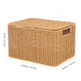 thumbnail image 3 of Cajas Cesta De Almacenamiento Tejida Cubos Cesta De Juguetes Para El Hogar Cestas De Almacenamiento De Mimbre Cesta Tejida Para Almacenamiento Con Tapa Cesta De, 3 of 9