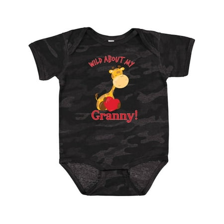 

Inktastic Wild About My Granny Gift Baby Boy or Baby Girl Bodysuit