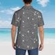 thumbnail image 4 of Balery Airplane Routes Around The World Camisas hawaianas de manga corta para hombre, camisas playeras de corte holgado, camisas de vacaciones con botones,3X-Large, 4 of 7