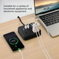 thumbnail image 5 of BOHASHIN Desktop Power Strip with USB, Flat Plug Outlet Extender, Flat Plug and 4 ft Long Extension Cords, Black, 5 of 8