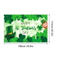thumbnail image 2 of 6x3.7Ft St. Patrick's Day Backdrops,Shamrocks Hat Coin Double Printed Banners, Irish Festive Designs, Photography Background for St Patricks Day Party Festival Photo Props, 2 of 6