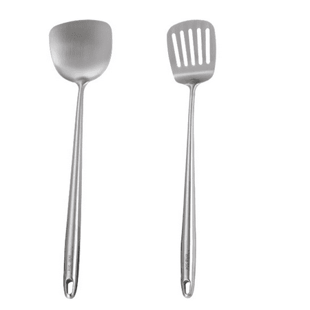 

Stainless Steel Wok Cooking Utensils Set - Heat Resistant Kitchen Wok Cooking Tools