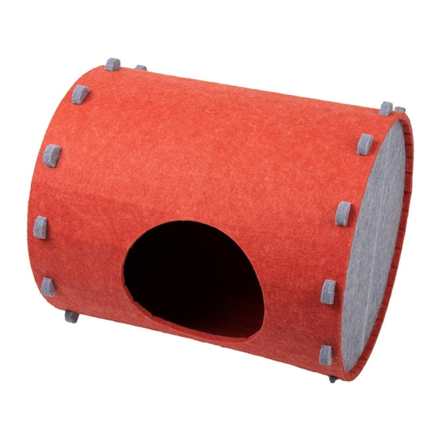 Cama para gatos, tela de fieltro, nido para gatos, casa para gatos resistente a los arañazos, nido cálido para perros pequeños, gatitos, cachorros y