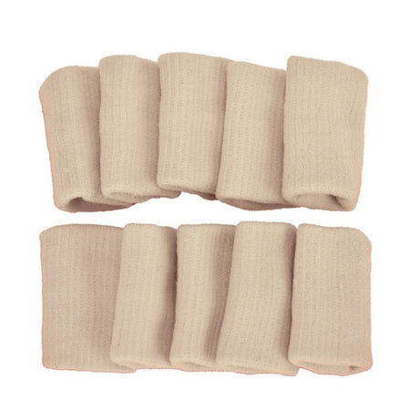

Nomeni Tools 10Pcs Stretch Basketball Finger Guard Support Sleeves Protector Beige
