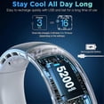 thumbnail image 3 of Neck Fan, Hands Free Bladeless Neck Fans Portable Rechargeable, 360 Cooling Neck Fan, for Travel, Outdoor, 3 of 5