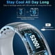 thumbnail image 3 of Neck Fan, Hands Free Bladeless Neck Fans Portable Rechargeable, 360 Cooling Neck Fan, for Travel, Outdoor, 3 of 5