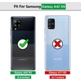 thumbnail image 2 of Samsung Galaxy A42 5G Case, with HD Screen Protector, Dual Guard Protection Series Case with Portable Magnetic Ring Stand for Samsung A42 5G, Blue, 2 of 15