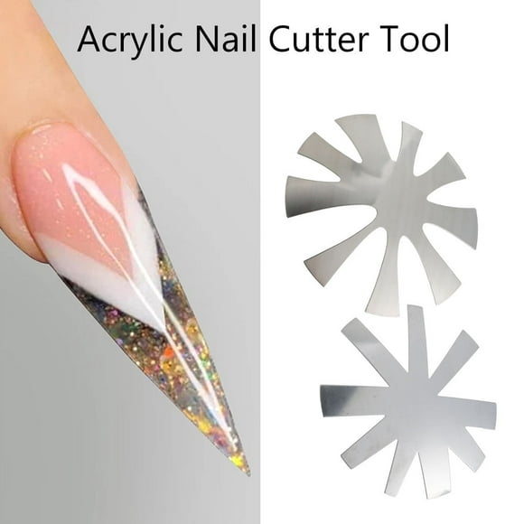 Manicure French Style Plastic Steel Plate Model G/H Shape French Nail Art Tools Manicure Stainless Steel Template