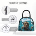 thumbnail image 4 of Rateoe Hawaiian Swimming Lion Pattern Lunch Bag Women, Lunch Box, Lunch Bag, Small Leakproof Lunch Tote Large Capacity Reusable Insulated Cooler Lunch Container, 4 of 6