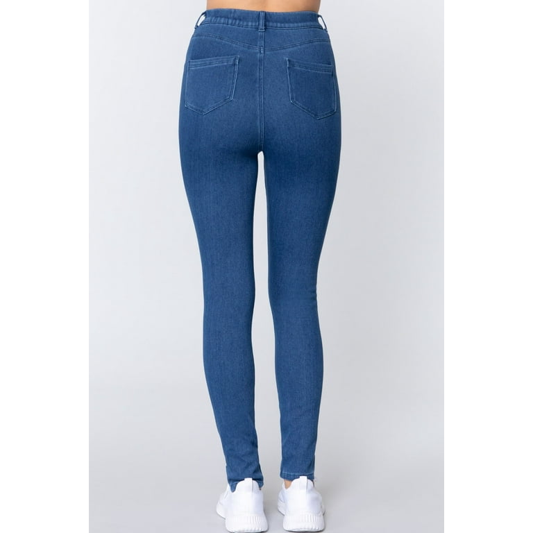 Knit denim jeggings hot sale