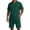 Dark Green-A#36041BB, variant on Hearthz Men's Tracksuit 2 Piece Quarter Zip Shirt and Shorts Set Men's Short Sleeve Tracksuit Dark Green S