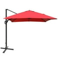 thumbnail image 2 of Costway Parasol Déporté de Patio 10 Pieds X 13 Pieds en Aluminium, Rotation 360°, Inclinaison, Bourgogne, 2 of 10