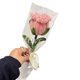 thumbnail image 1 of Rosa artificial de limpiapipas terminada, hecha a mano, preservada, tallo de flor falsa, palo de peluche, decoración floral, aniversario de boda, día de la madre, regalo de cumpleaños, 1 of 8