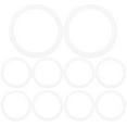 thumbnail image 3 of NICEXMAS 20Pcs White Silicone Sealing Rings For Jars And Cans Compliant Heat Resistance, 3 of 8
