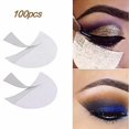 thumbnail image 1 of 100pcs Eyeshadow Stencils Professional Pads Under Eye Eyeshadow Gel Pad Patches for Eyelash Extensions/Lip Makeup, 1 of 6
