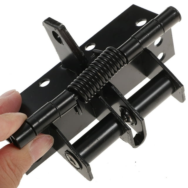 GARVALON Screen Door Spring Hinge Black Manganese Steel For Doors 1Pcs