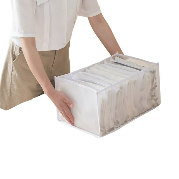 Amuver 7 Grids Washable Wardrobe Clothes Organizer, Jeans Compartment