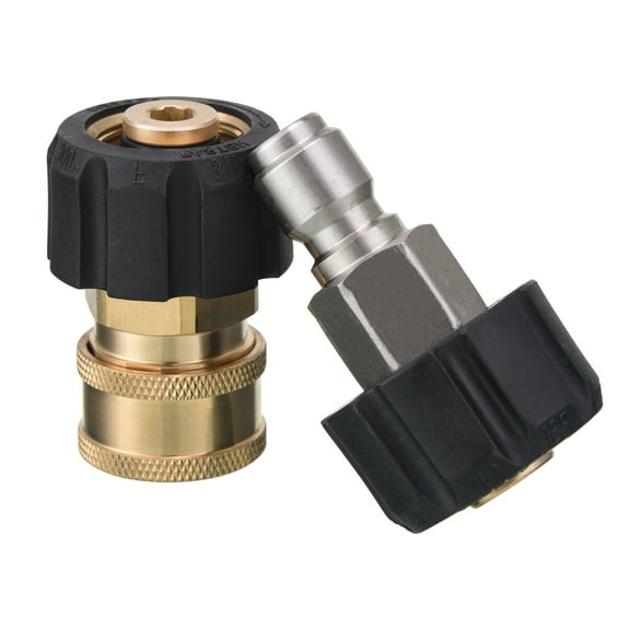 Pressure Washer Couplers, M22 14mm to 3/8" Quick Connect for Pressure Washer Hose