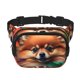 thumbnail image 1 of Easygdp Colorful Leaf Chihuahua Fanny Packs para Mujeres y Hombres, Bolsa de Cinturón, Bolsos de Cruz para Trabajo/Correr/Senderismo, 1 of 9