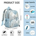 thumbnail image 4 of Mermaid Starfish Student Backpack – Beach Seashells Seahorse Fish Creatures Ocean Anchor Sea Marine Coral Tropical Seaside Nautical Summer Sand Vintage Design, 4 of 4